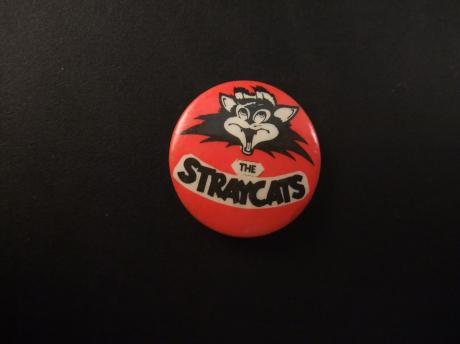 Stray Cats rockabilly band, jaren 80 zwarte letters